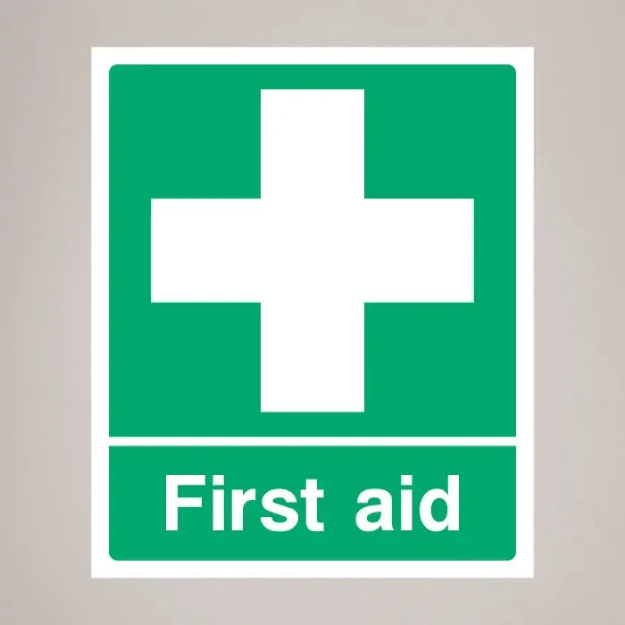 First Aid Safety Sign | Health & Safety First Aid Signage | Workplace Safety Signs V&C Designs Ltd
