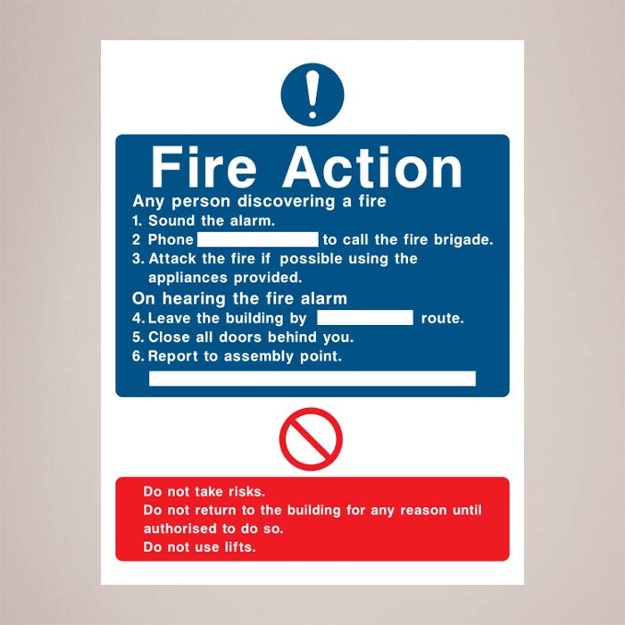 Fire Safety Signs | Fire Exit & Emergency Fire Safety Signage | Workplace Fire Signs UK V&C Designs Ltd