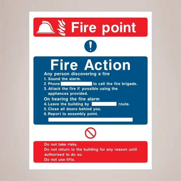 Fire Safety Signs | Fire Exit & Emergency Fire Safety Signage | Workplace Fire Signs UK V&C Designs Ltd