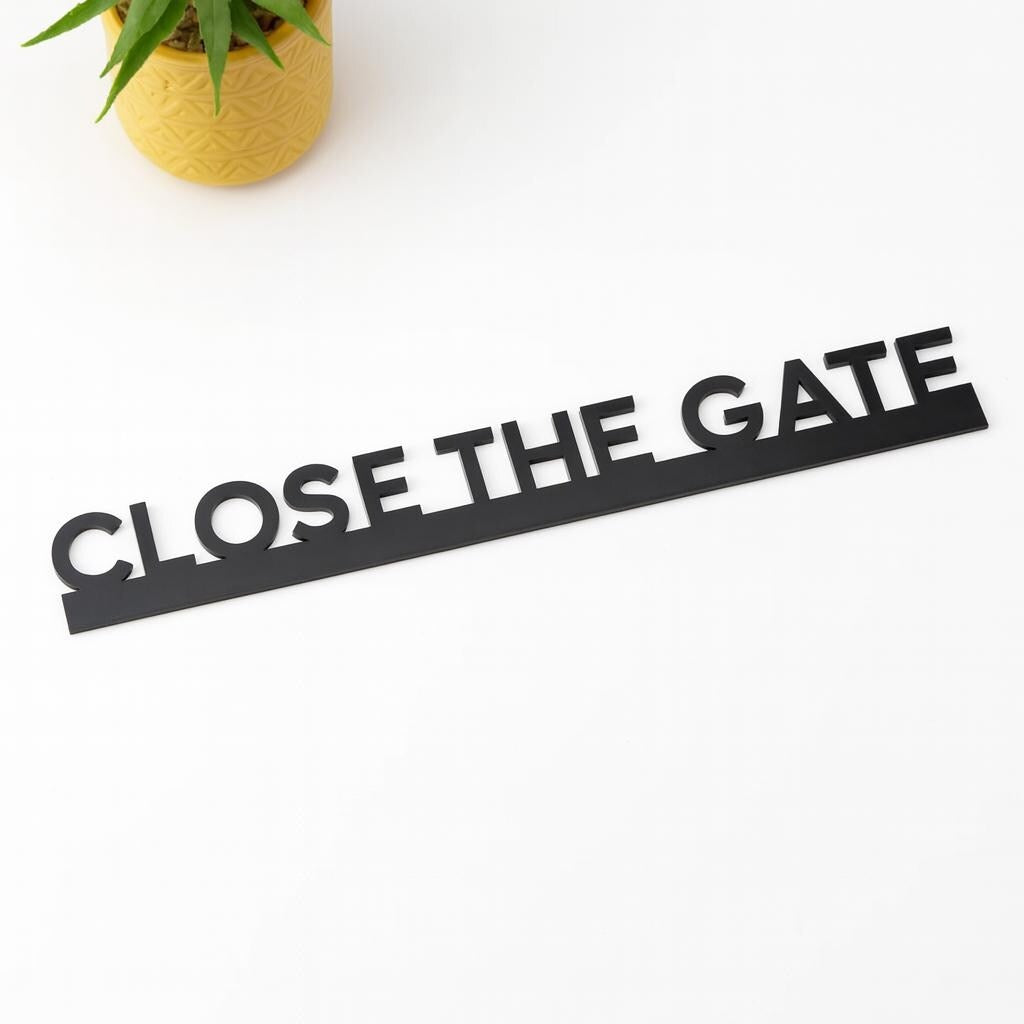 Funny Shut The Door Sign | Humorous Door Topper Sign | 3D Door Frame Wall Sign V&C Designs Ltd
