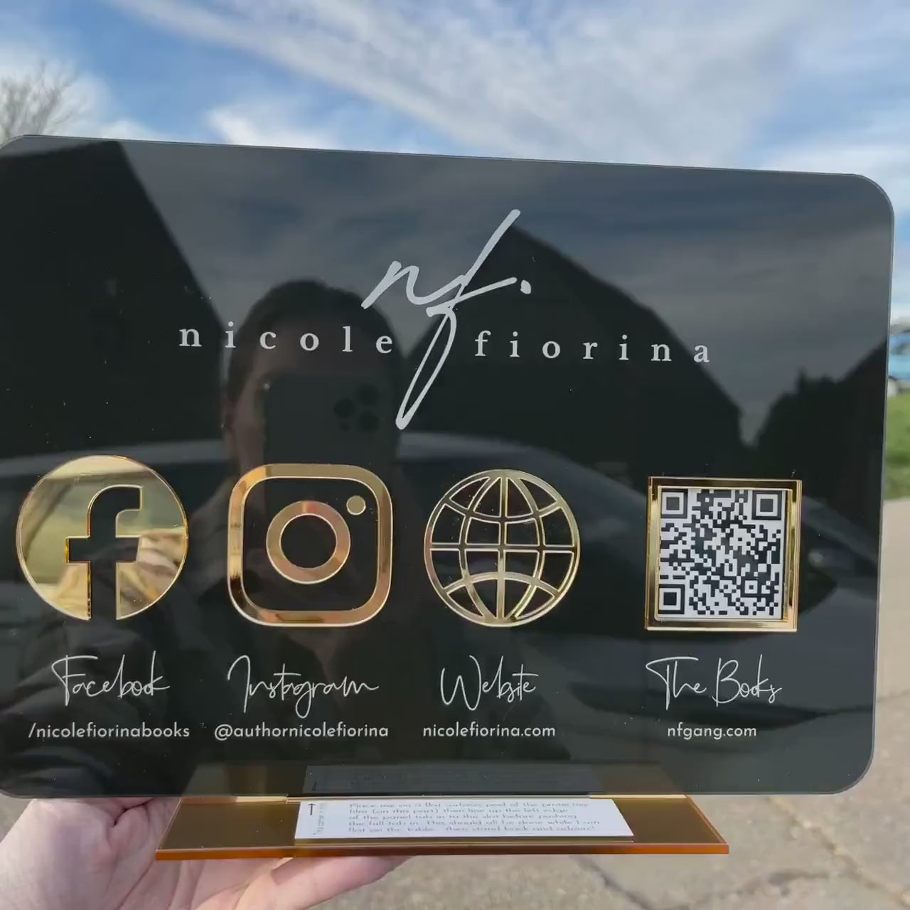 QR Code Business Social Media Sign | Salon Sign | Beauty Sign