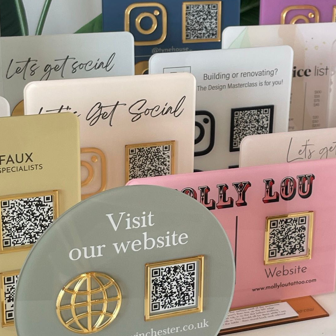 QR signage designed to increase customer engagement – V&C Designs, East Sussex