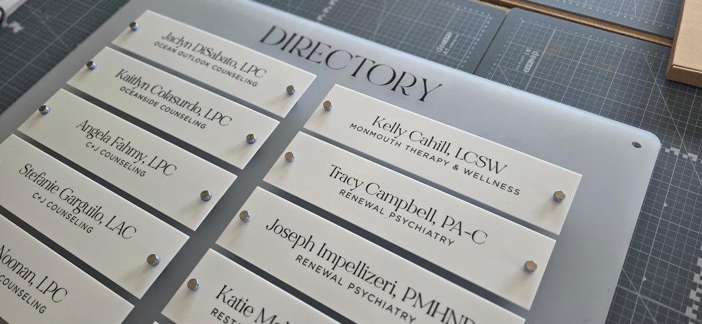 Custom Acrylic Business Directory Sign | Version 6 (Copy)