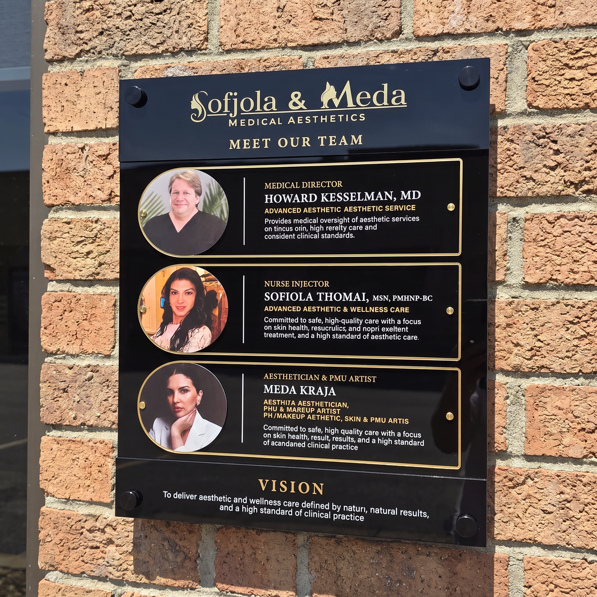 Custom Acrylic Business Directory Sign | Version 5