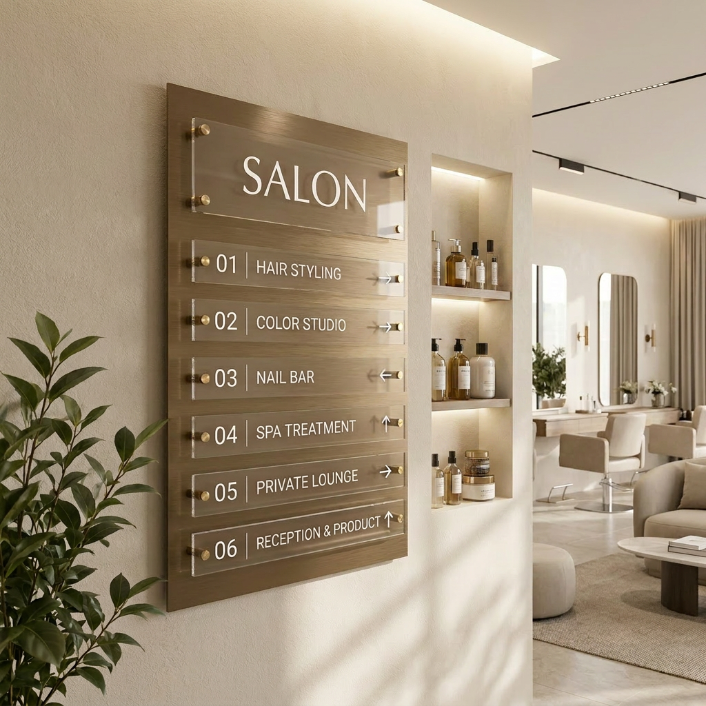 Custom Aluminium Business Directory Sign | Version 4