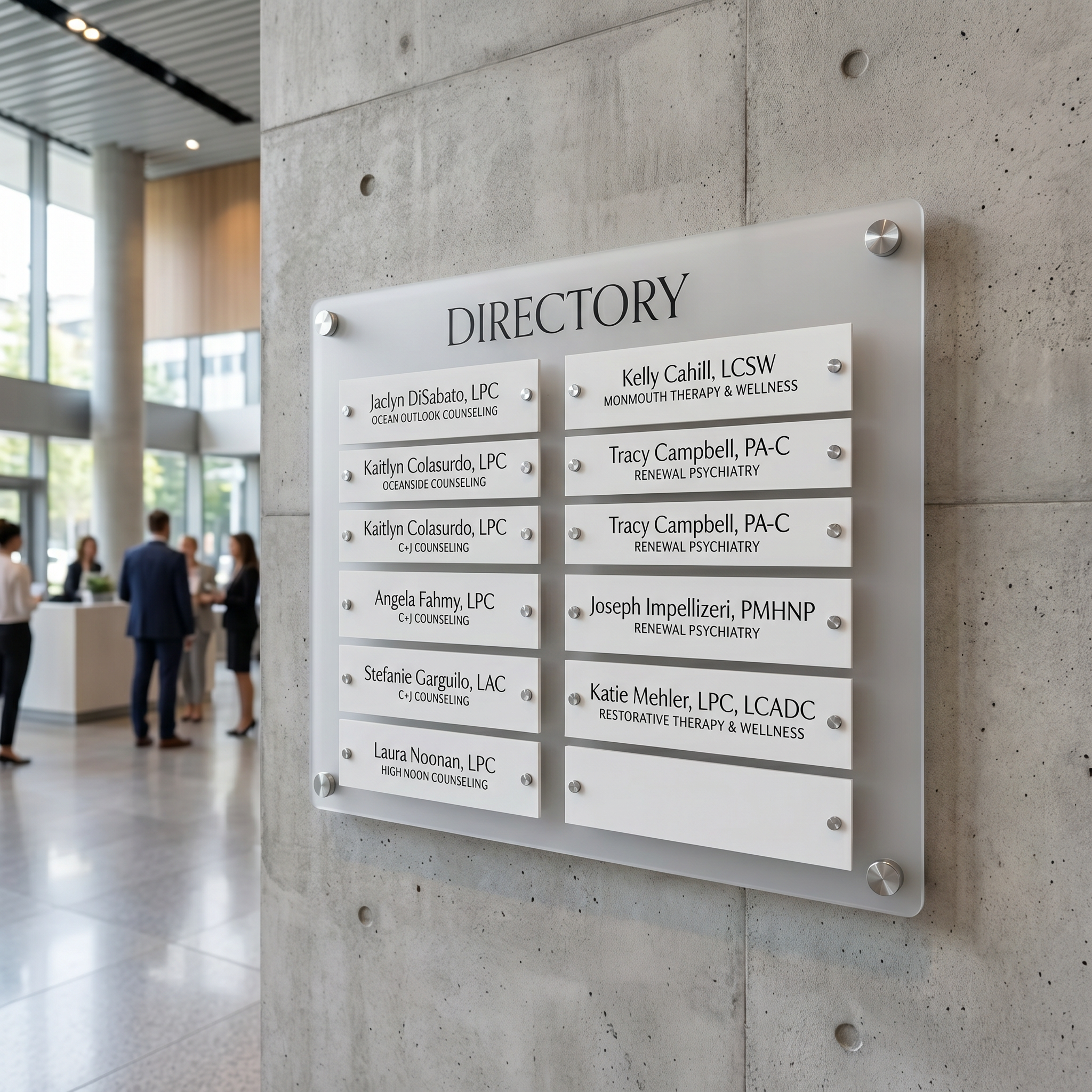 Custom Acrylic Business Directory Sign | Version 6 (Copy)