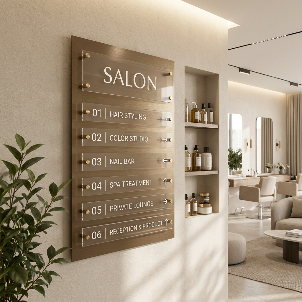Custom Aluminium Business Directory Sign | Version 4