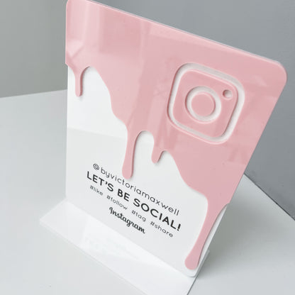 Instagram 'Drip' Luxe Social Media Sign - V&C Designs Ltd