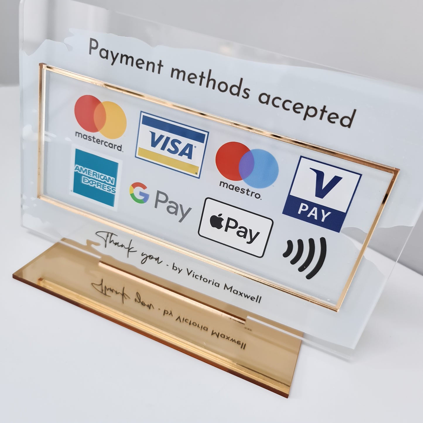 Payments Accepted Sign - V&C Designs Ltd
