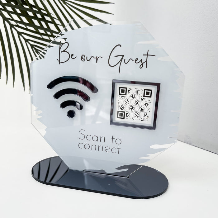 QR Connect WiFi Sign