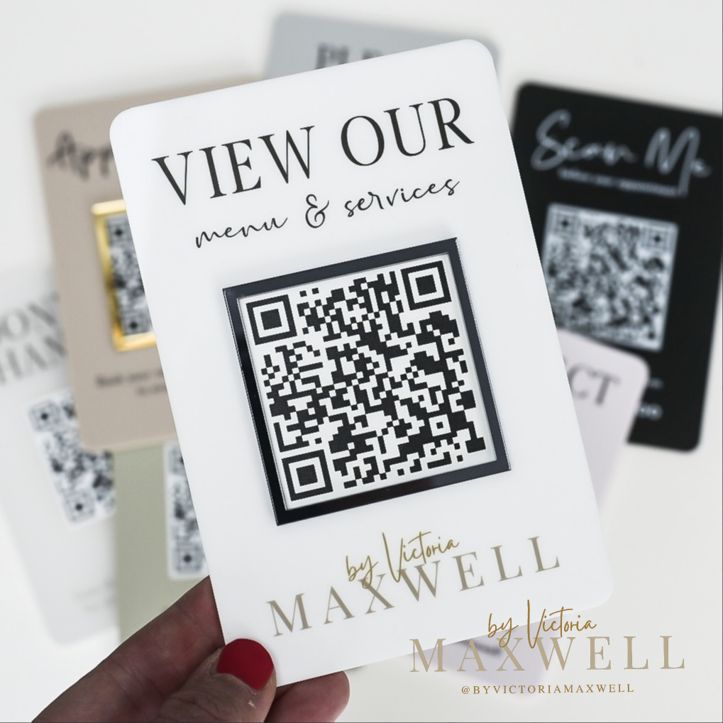 Mini QR Code Sign - V&C Designs Ltd