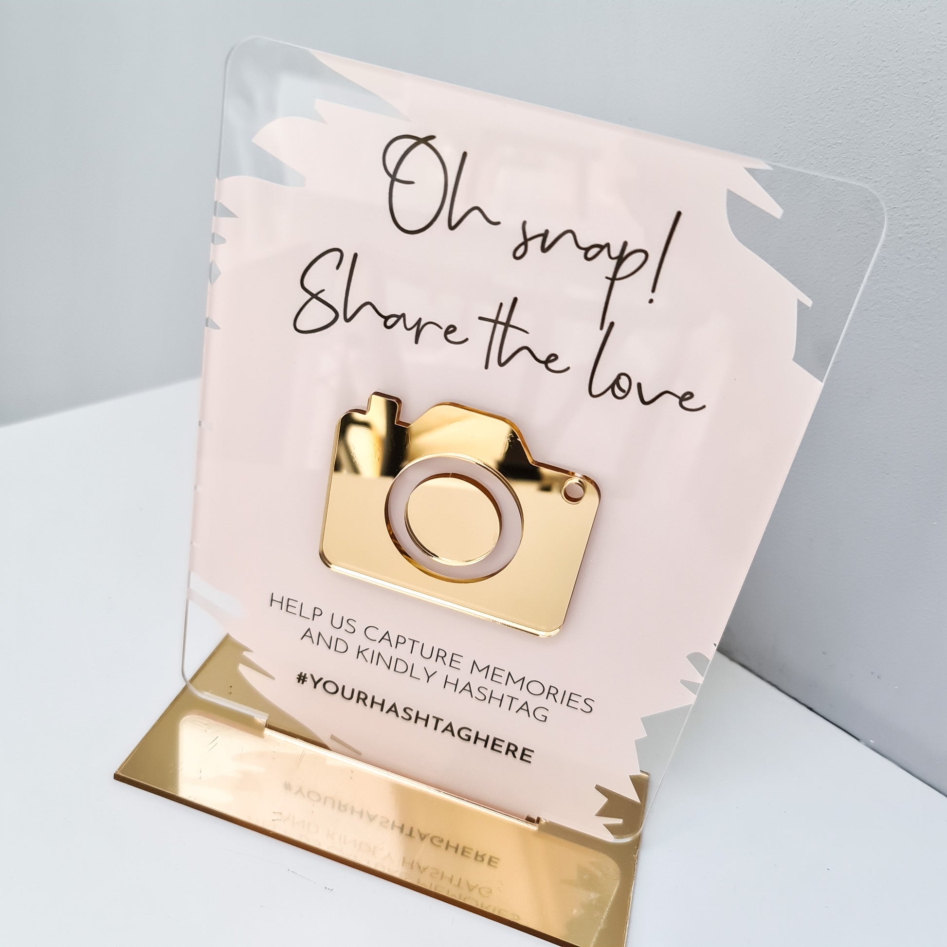 Oh Snap! Wedding or Social Media Sign - V&C Designs Ltd