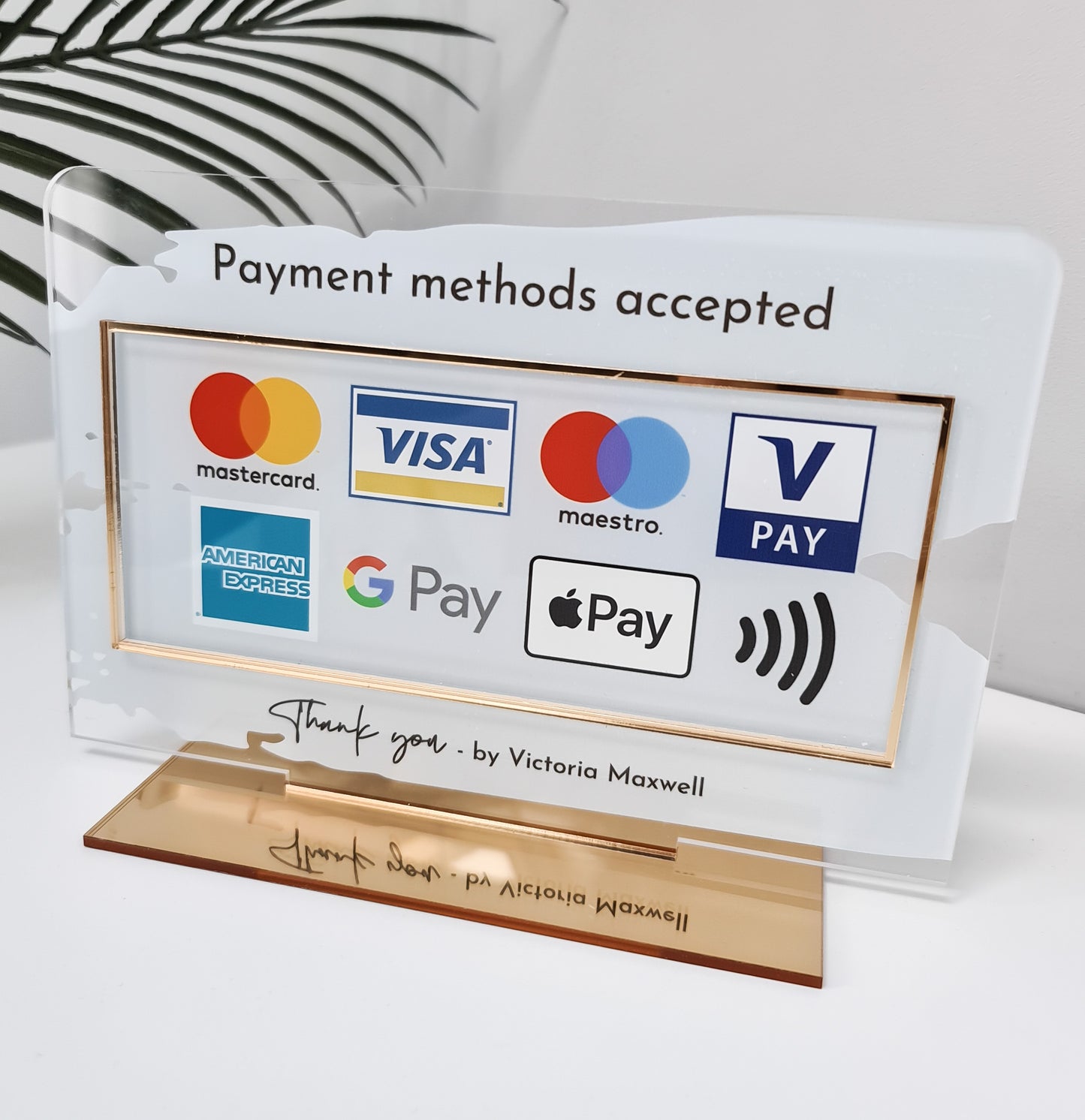 Payments Accepted Sign - V&C Designs Ltd