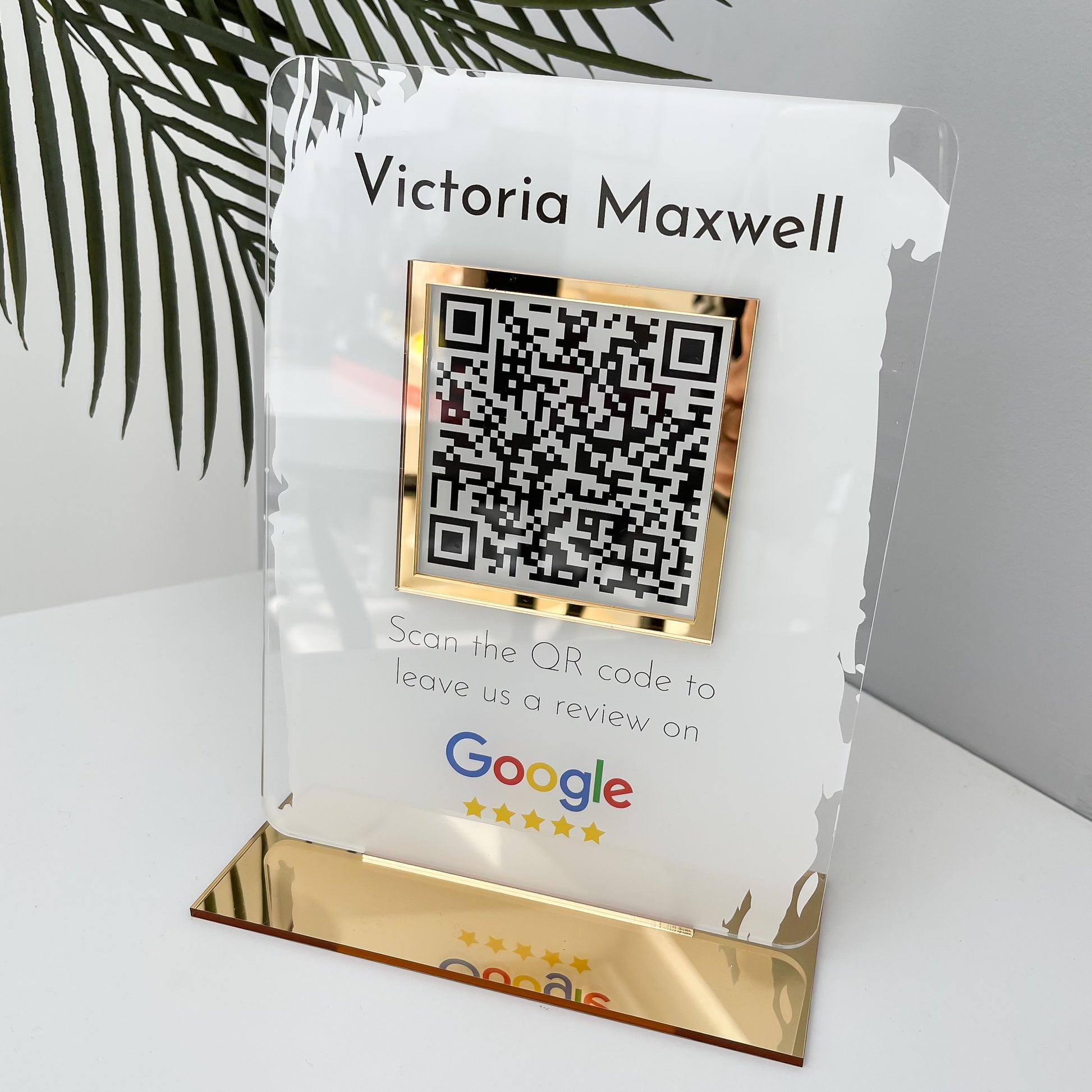 Google QR Code Review Sign - V&C Designs Ltd