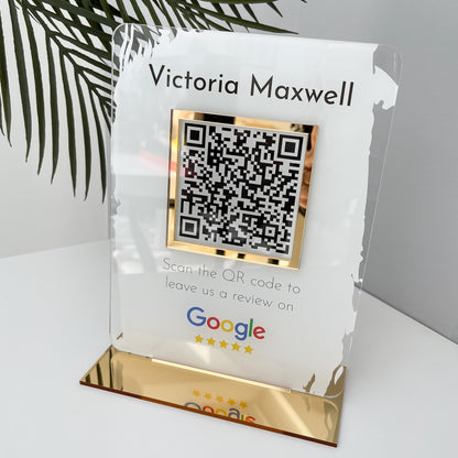 Google QR Code Review Sign - V&C Designs Ltd