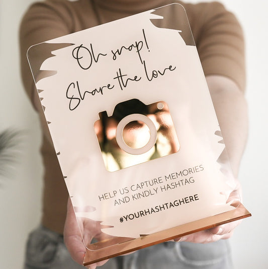 Oh Snap! Wedding or Social Media Sign - V&C Designs Ltd