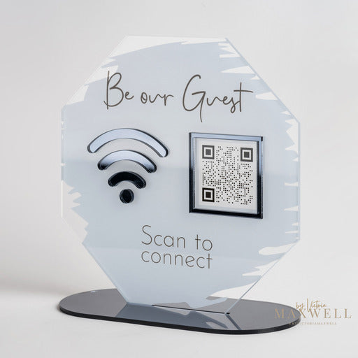 QR Connect WiFi Sign - V&C Designs Ltd