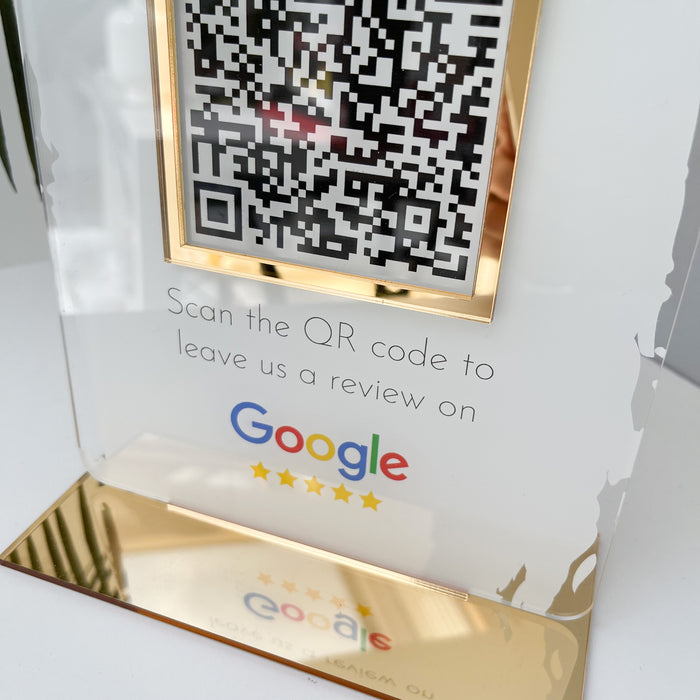 Google QR Code Review Sign