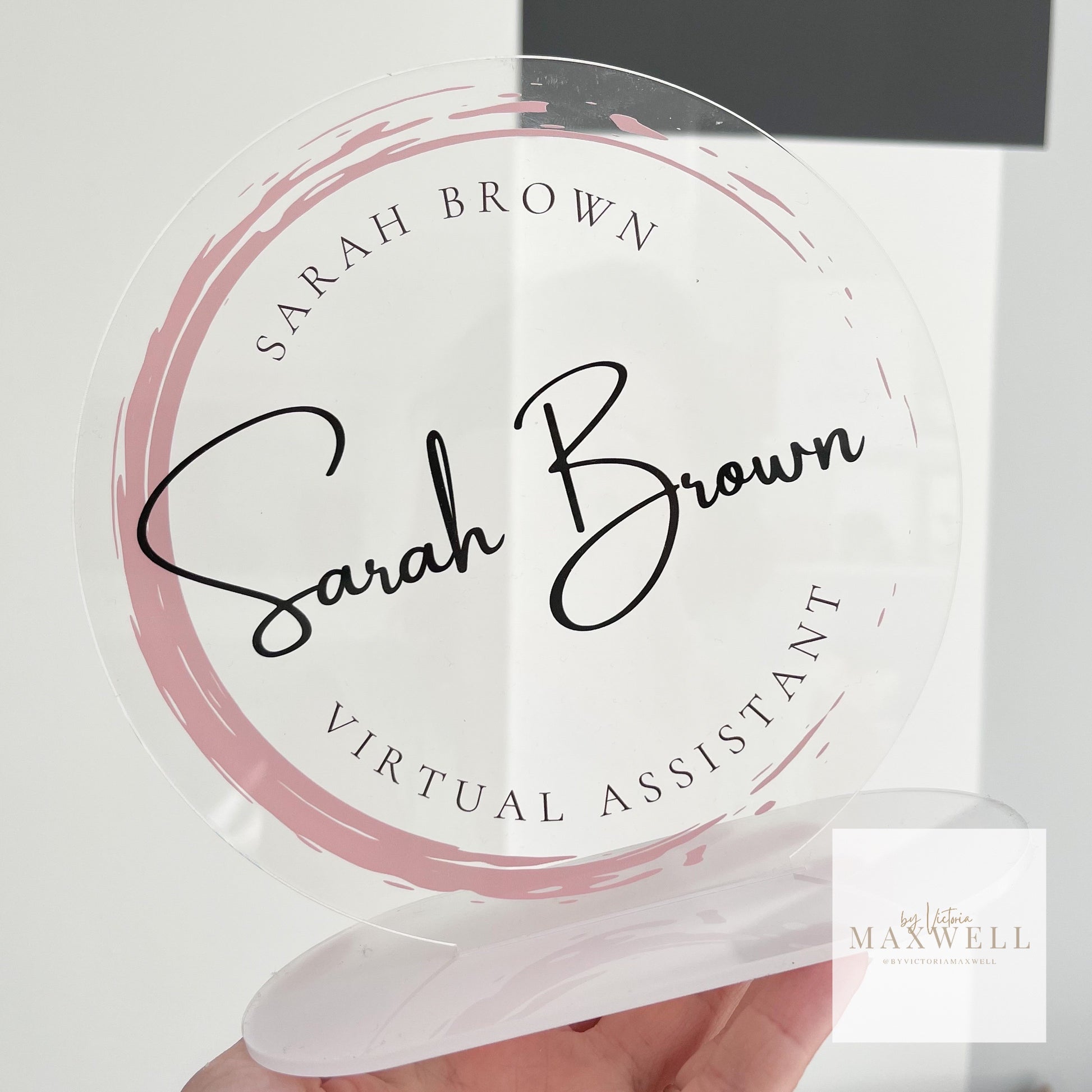 Custom Logo Desktop Sign - V&C Designs Ltd