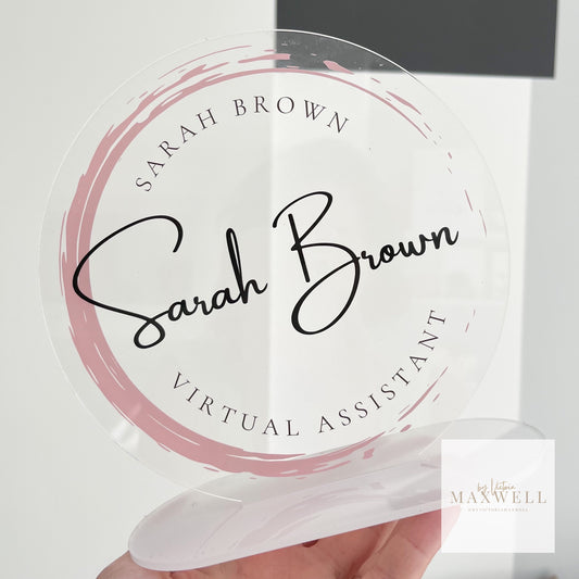 Custom Logo Desktop Sign - V&C Designs Ltd