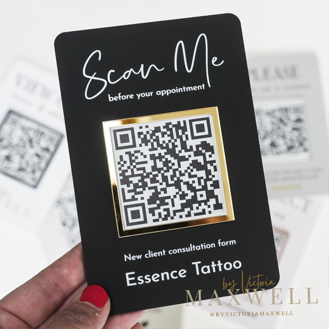 Mini QR Code Sign - V&C Designs Ltd