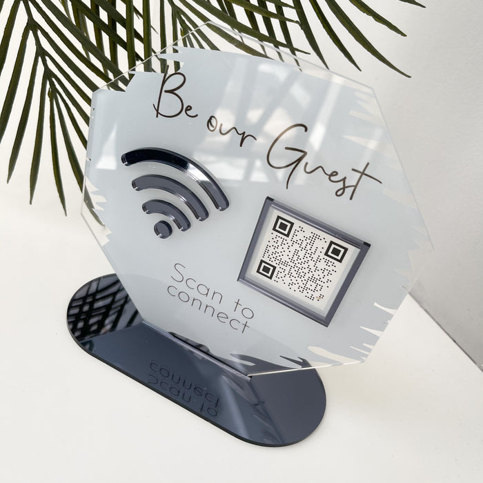 QR Connect WiFi Sign